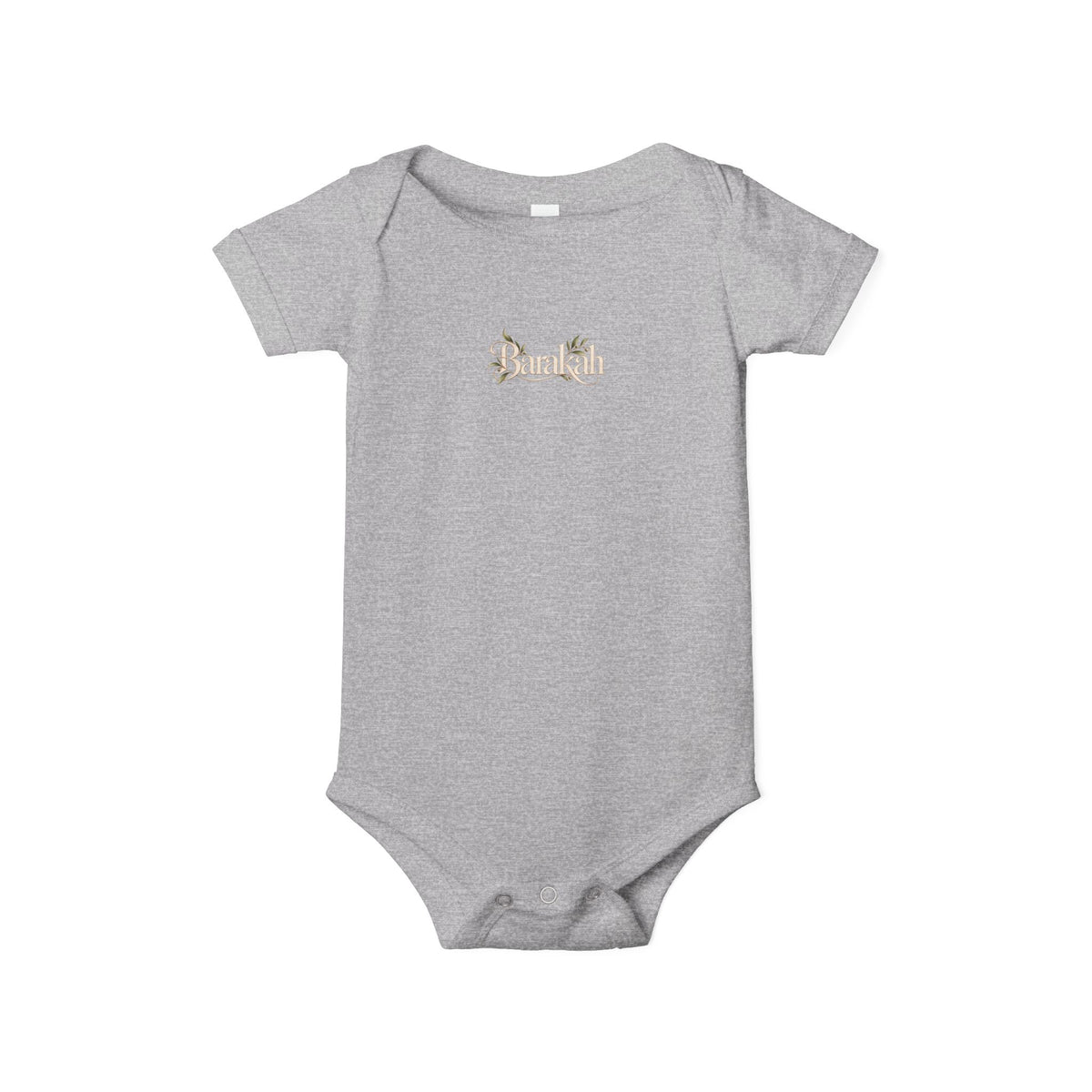 Floral 'Barakah' Infant Onesie — Soft Cotton Baby Bodysuit