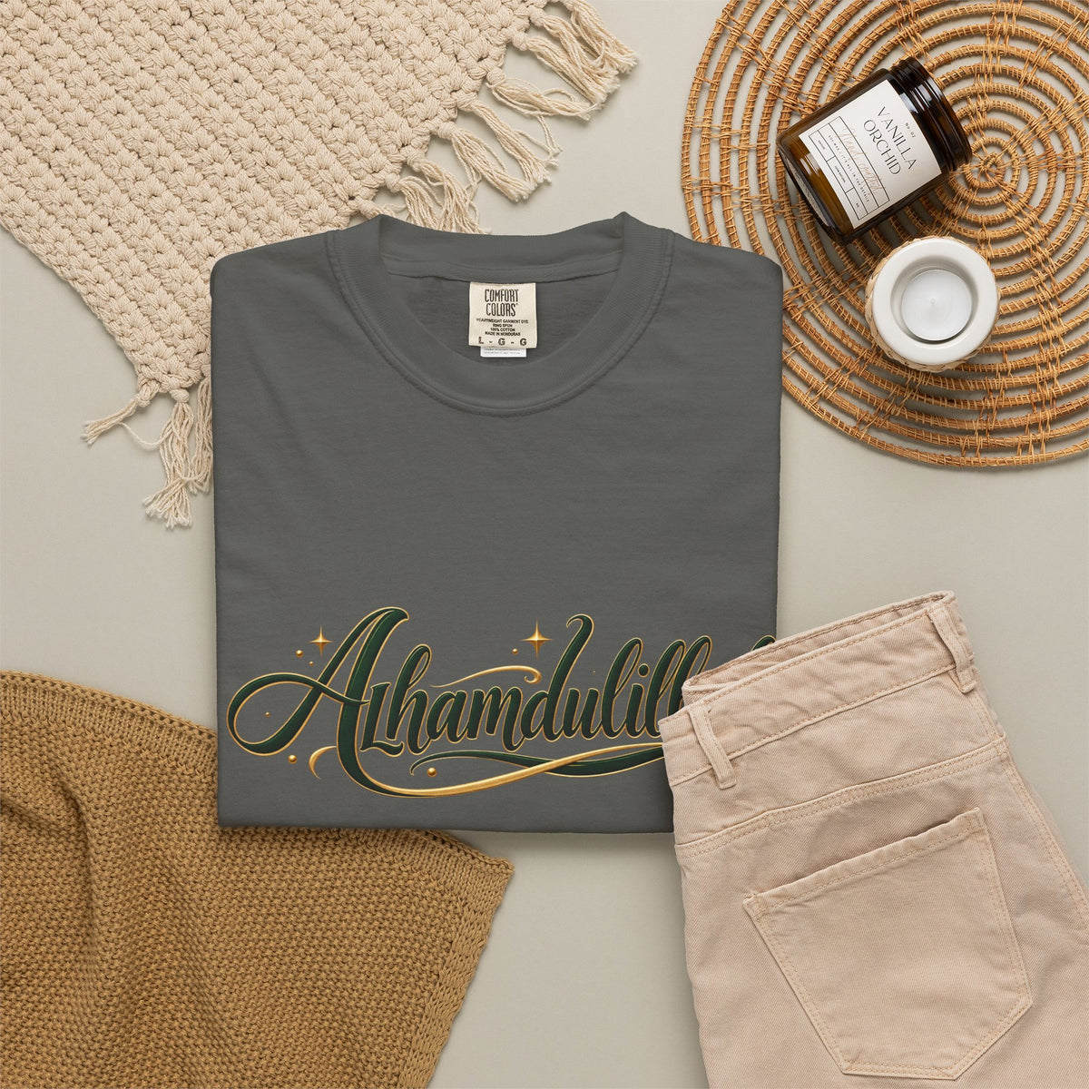 Alhamdulillah Script T-Shirt
