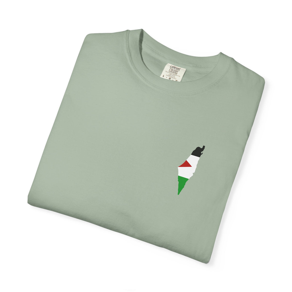 Palestine Map T-Shirt — Minimal Solidarity Tee