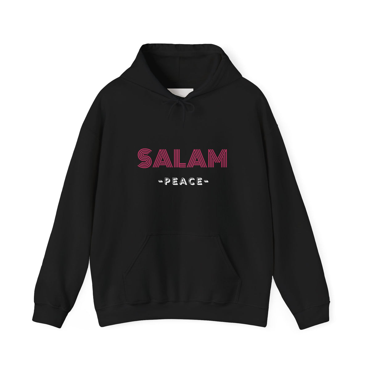 Salam Peace Hoodie — 'SALAM' Typography Peaceful Message Sweatshirt