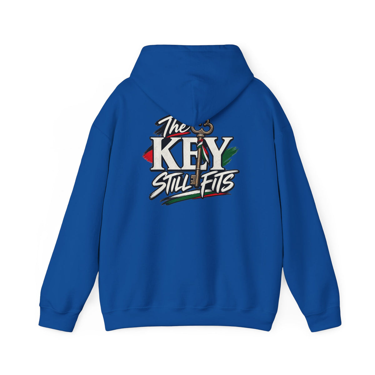 Hoodie — 'The Key Still Fits' Retro Script Logo Pullover