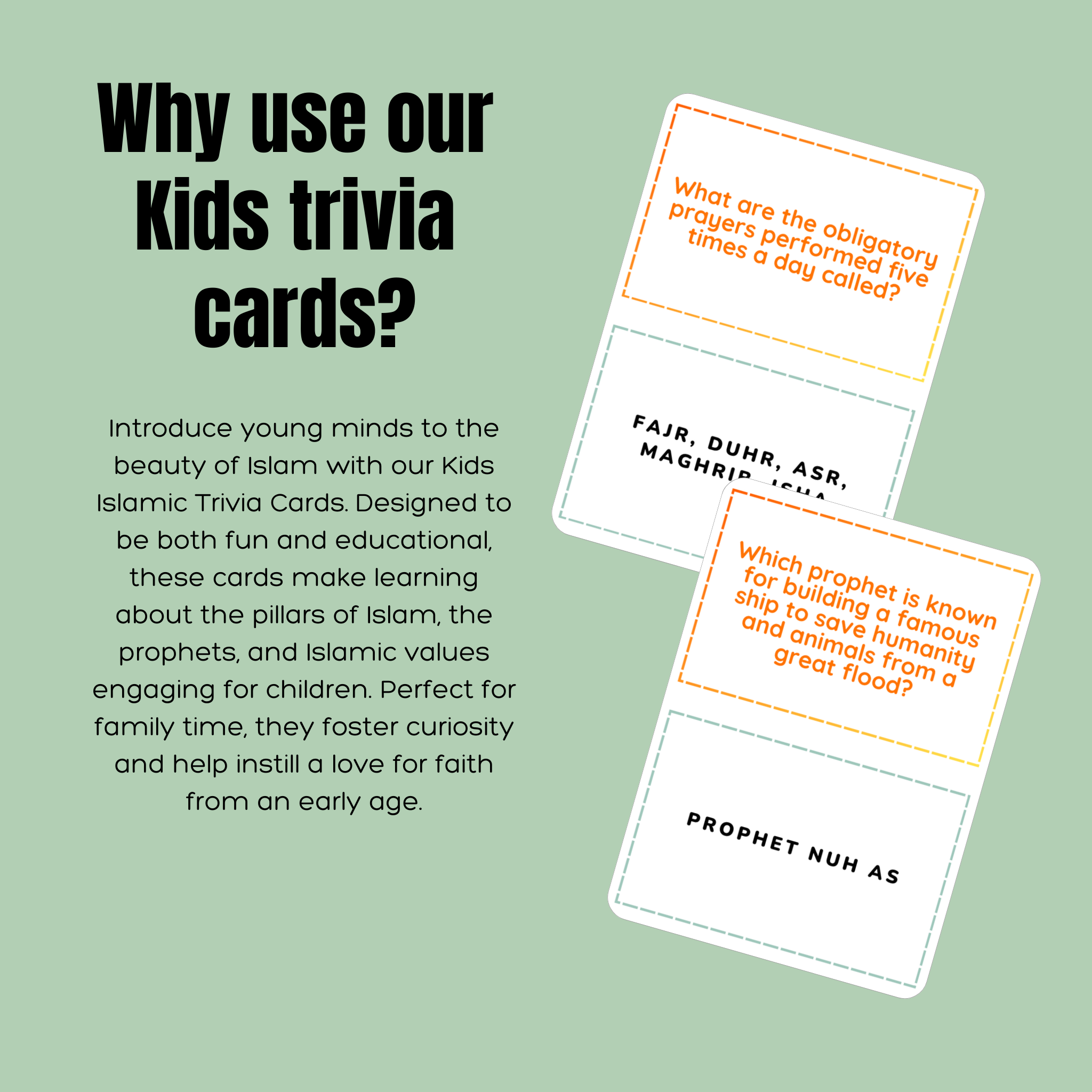 Islamic Trivia Cards - Kids Islamic Trivia Cards