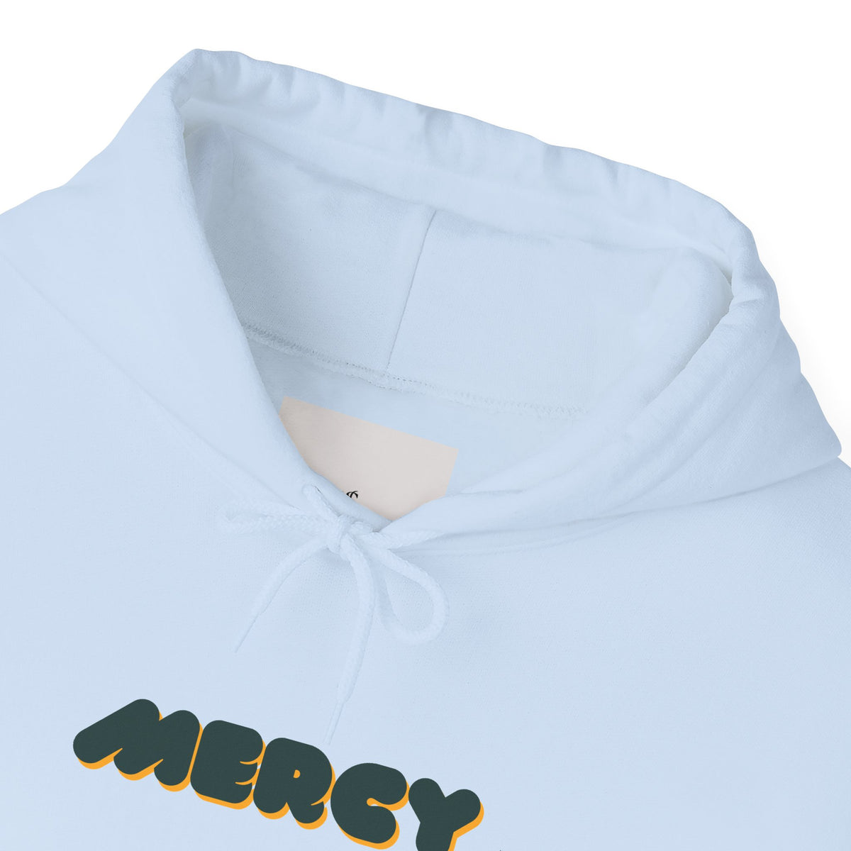 Mercy Retro Bubble Hoodie — Vintage-Inspired Mercy Graphic Sweatshirt