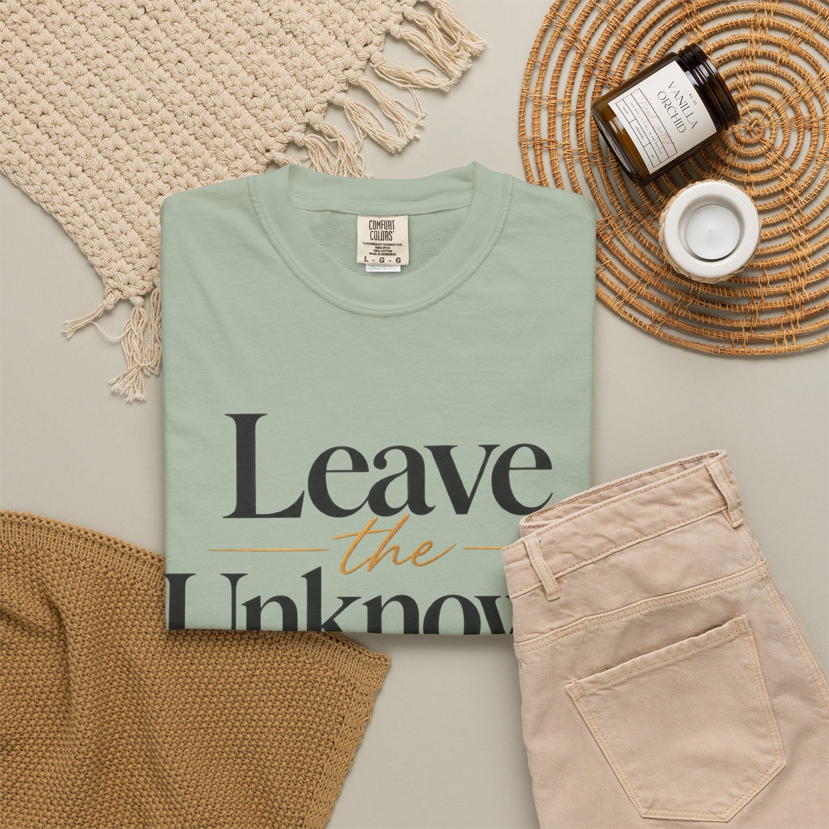 Leave the Unknown With Allah T-Shirt — Islamic Faith Inspirational Tee