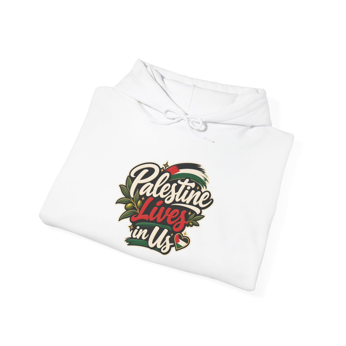 Hoodie — "Palestine Lives in Us" Graphic Hoodie