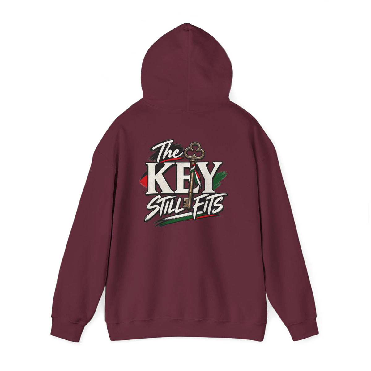 Hoodie — 'The Key Still Fits' Retro Script Logo Pullover