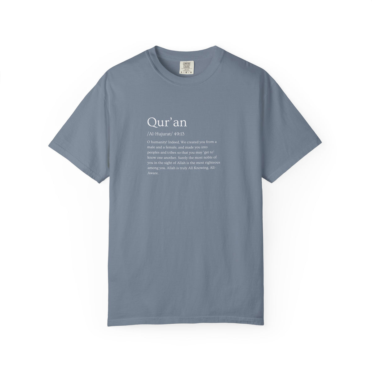 Qur'an Verse Graphic T-Shirt — Islamic Faith Typography Tee