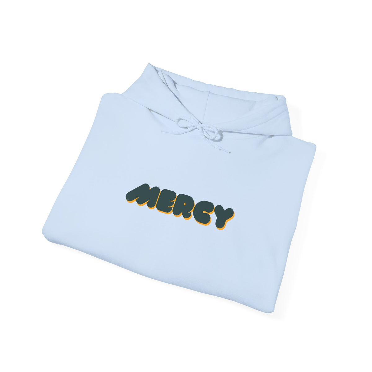 Mercy Retro Bubble Hoodie — Vintage-Inspired Mercy Graphic Sweatshirt