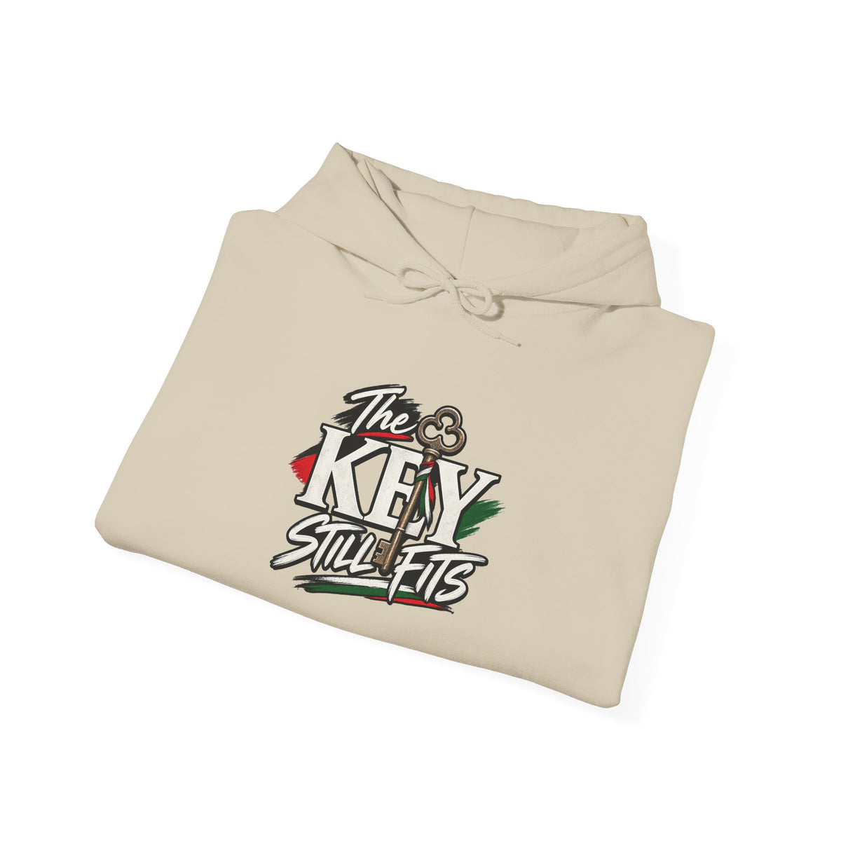 Hoodie — 'The Key Still Fits' Retro Script Logo Pullover