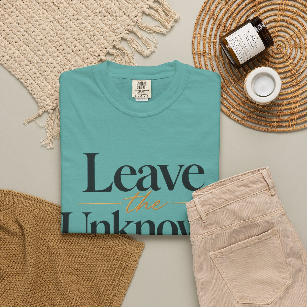 Leave the Unknown With Allah T-Shirt — Islamic Faith Inspirational Tee