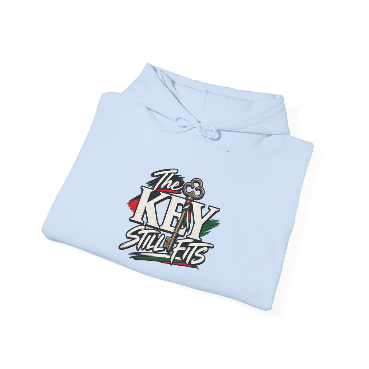 Hoodie — 'The Key Still Fits' Retro Script Logo Pullover