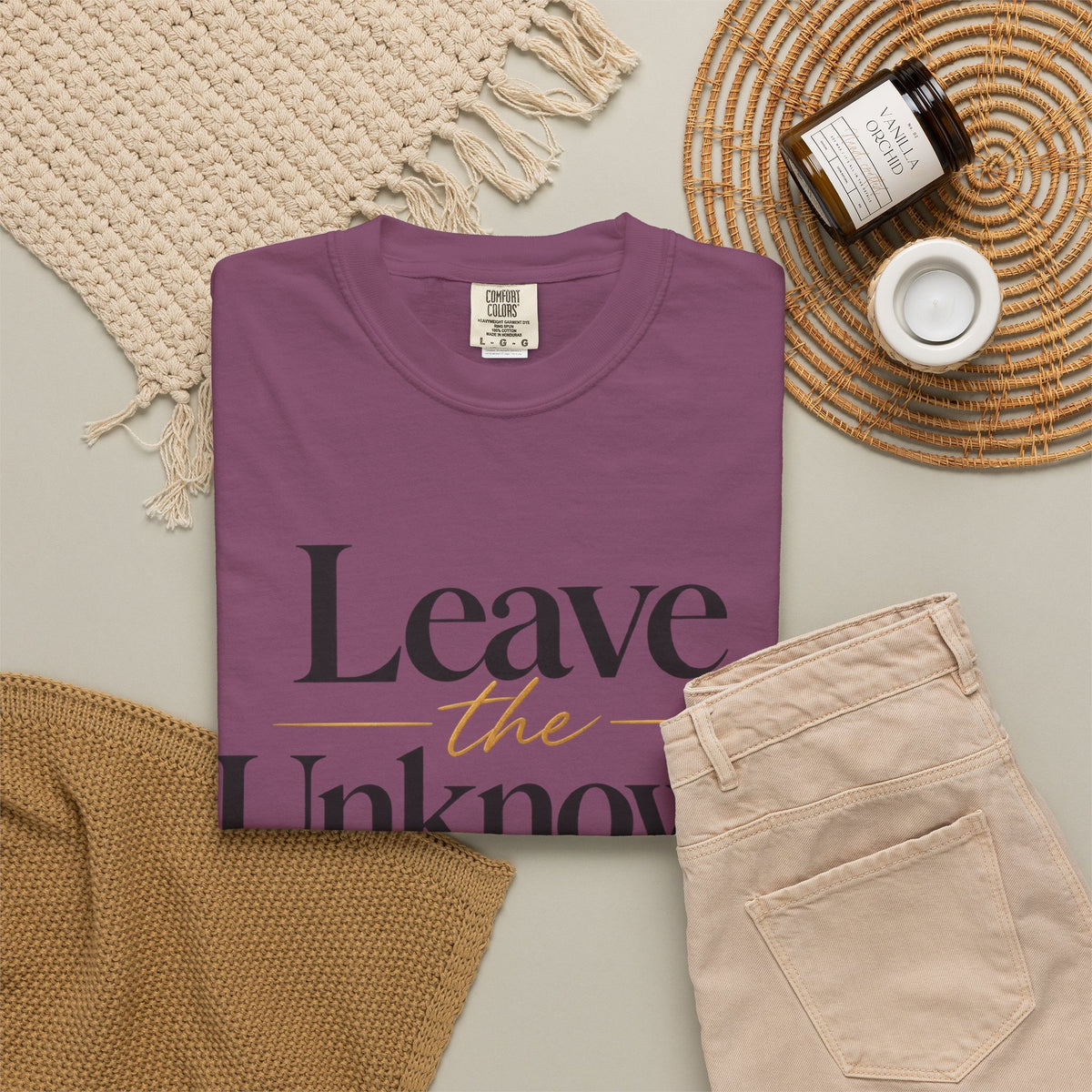 Leave the Unknown With Allah T-Shirt — Islamic Faith Inspirational Tee