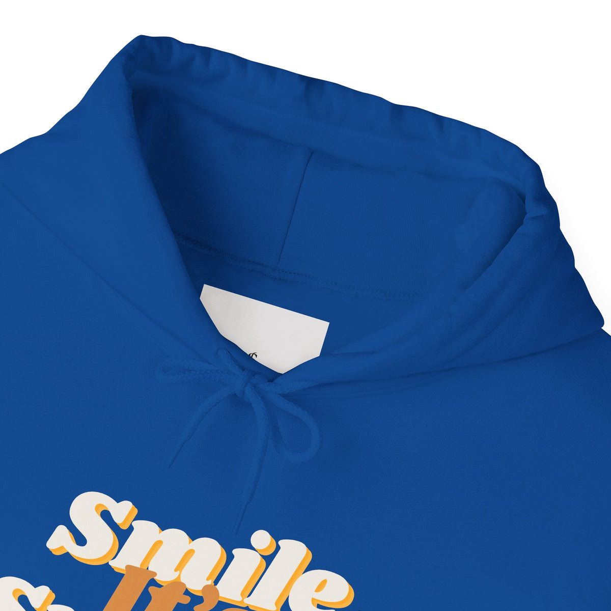 Smile It's Sunnah Hoodie — Retro Yellow Script Hoodie