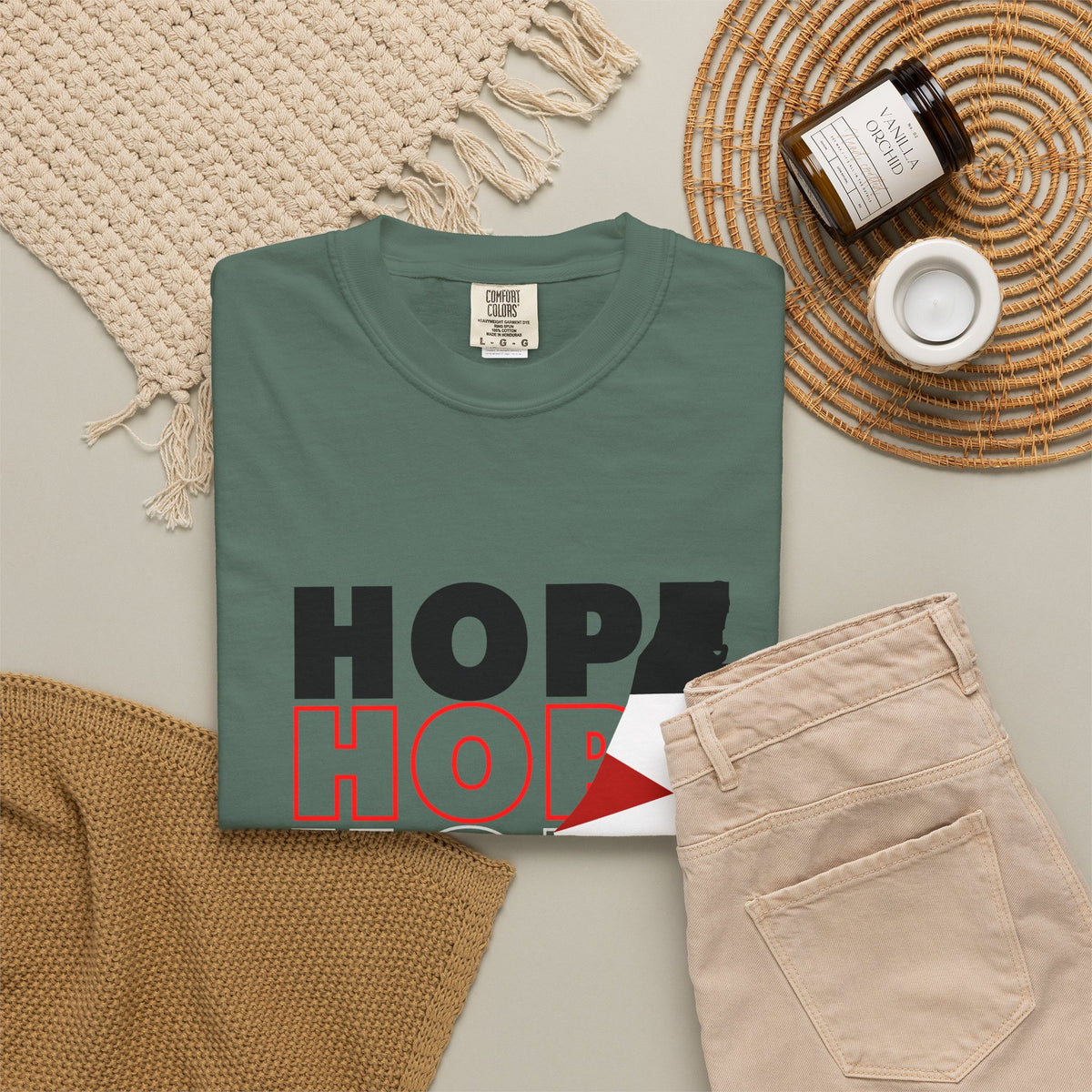 Hope Flag T-Shirt — Palestine Graphic Tee