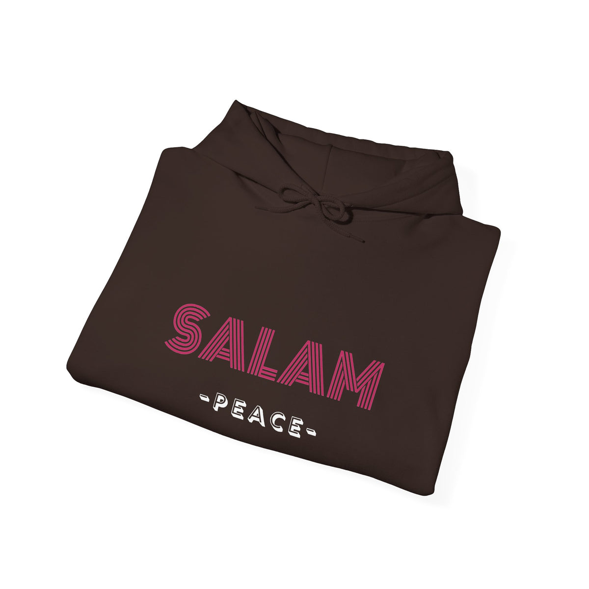 Salam Peace Hoodie — 'SALAM' Typography Peaceful Message Sweatshirt
