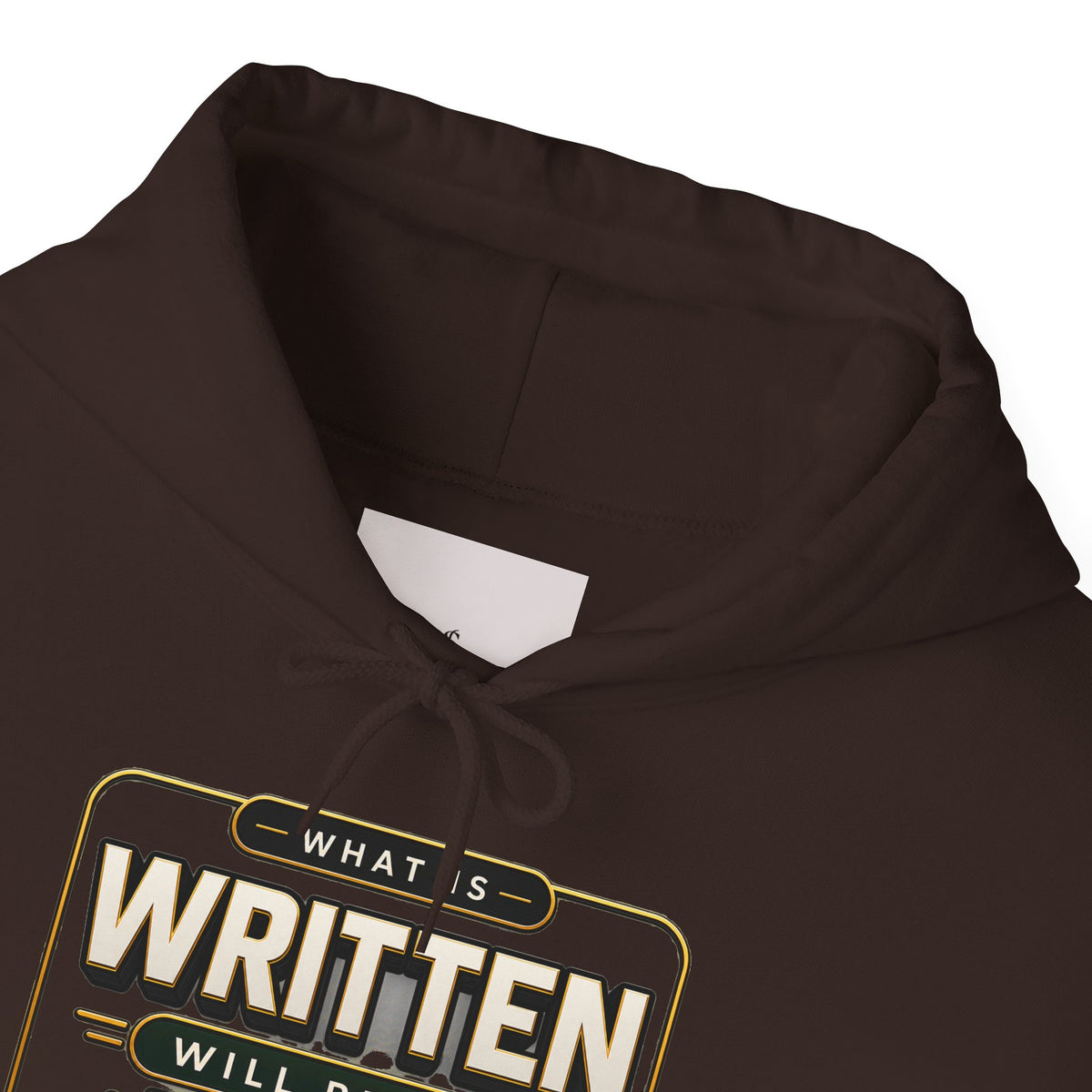 Hoodie - "What Is Written Will Reach You" Vintage Sign Graphic Hoodie
