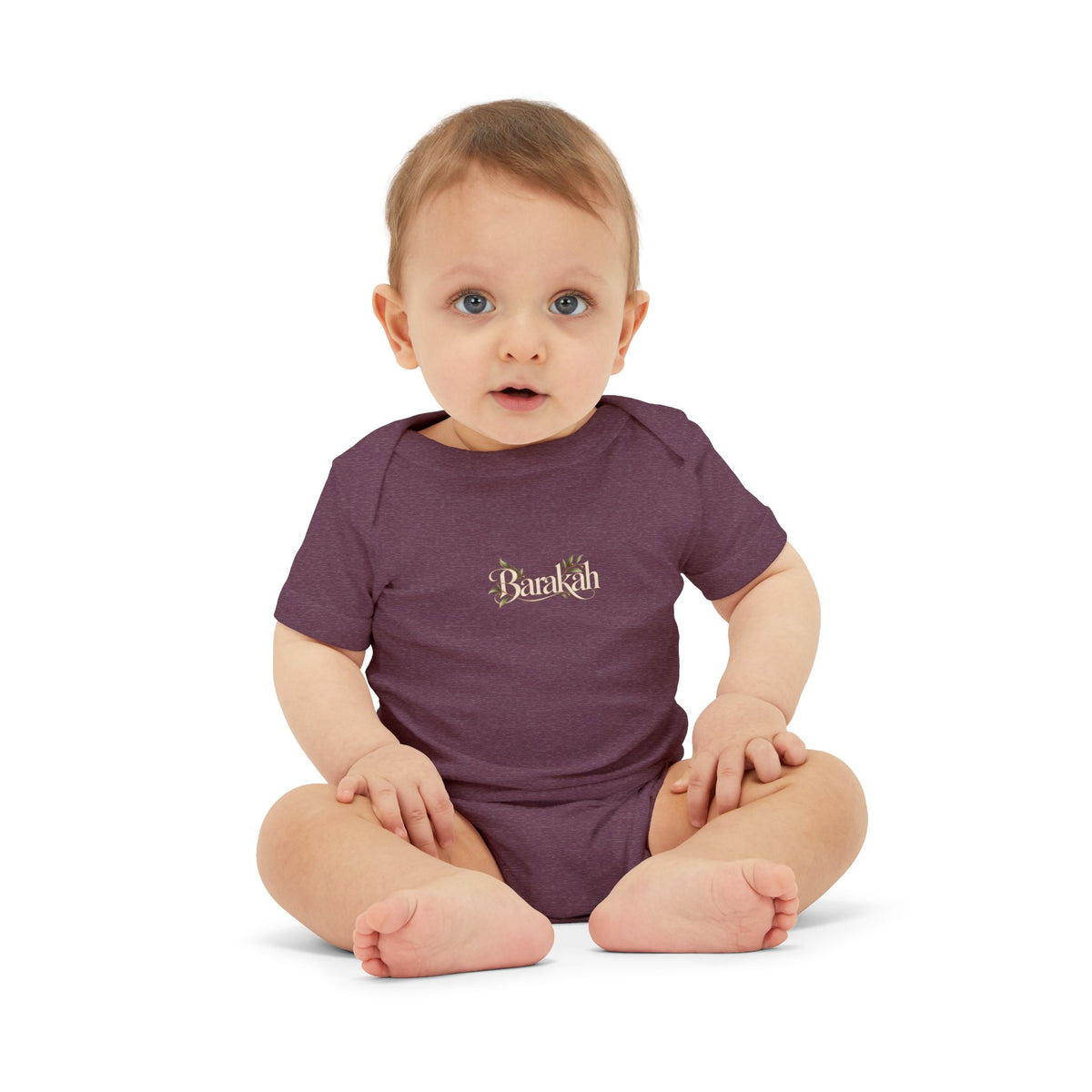 Floral 'Barakah' Infant Onesie — Soft Cotton Baby Bodysuit