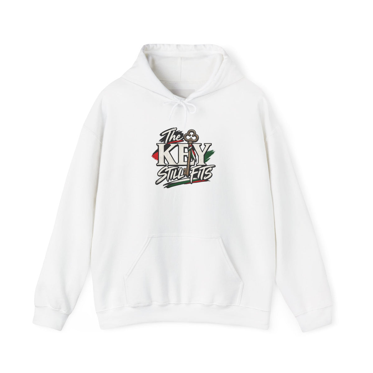 Hoodie — 'The Key Still Fits' Retro Script Logo Pullover