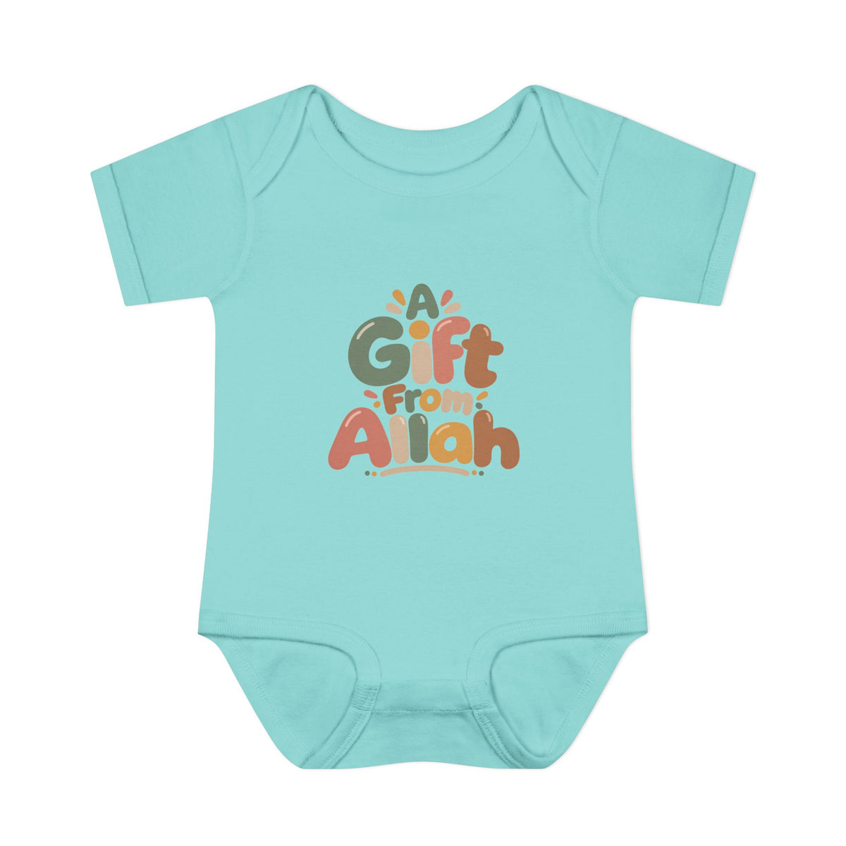 Infant Bodysuit — "A Gift From Allah" Baby Onesie, Islamic Newborn Gift