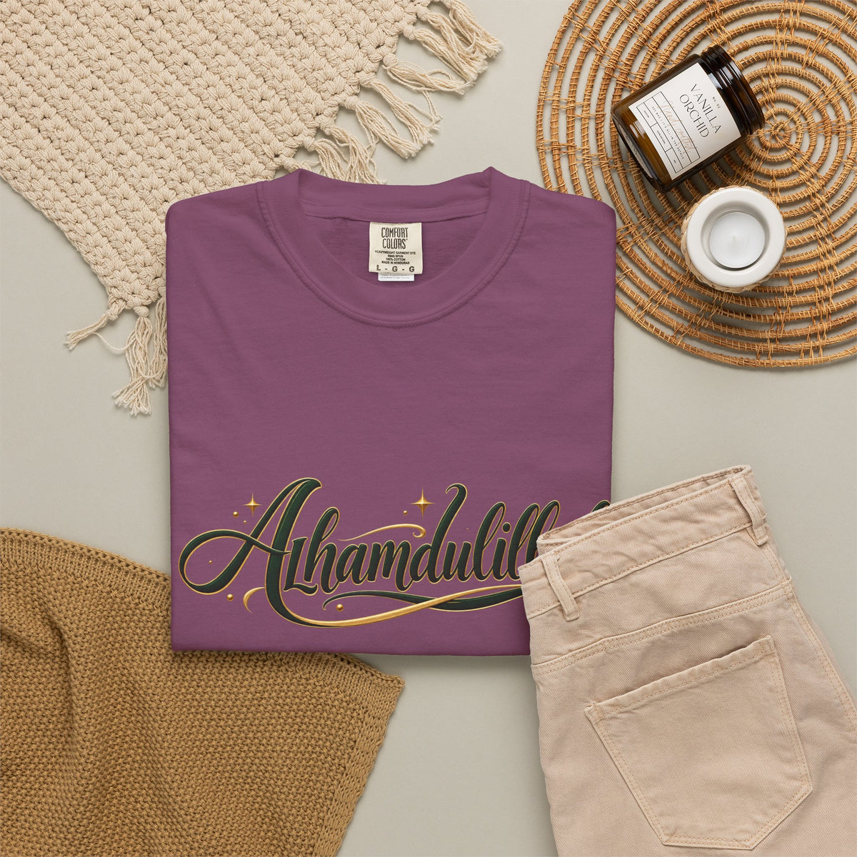 Alhamdulillah Script T-Shirt