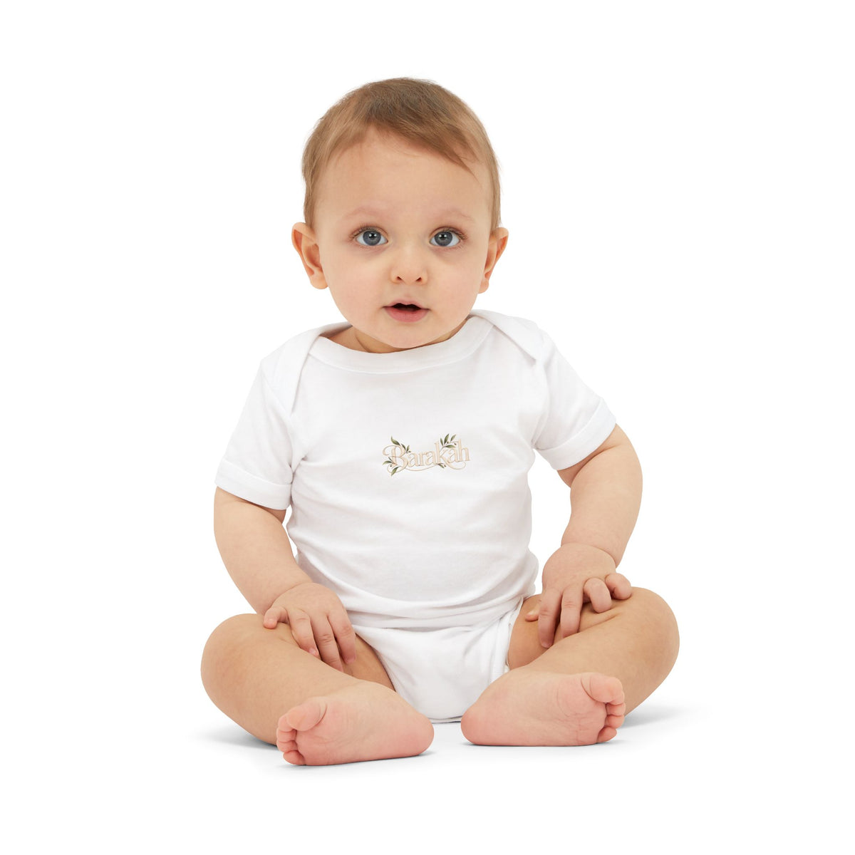 Floral 'Barakah' Infant Onesie — Soft Cotton Baby Bodysuit