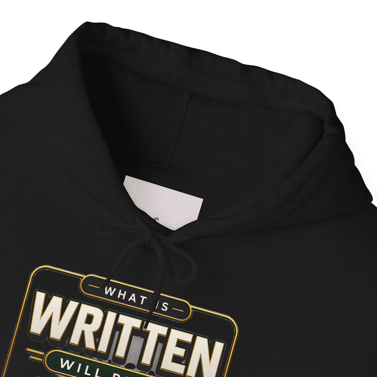 Hoodie - "What Is Written Will Reach You" Vintage Sign Graphic Hoodie