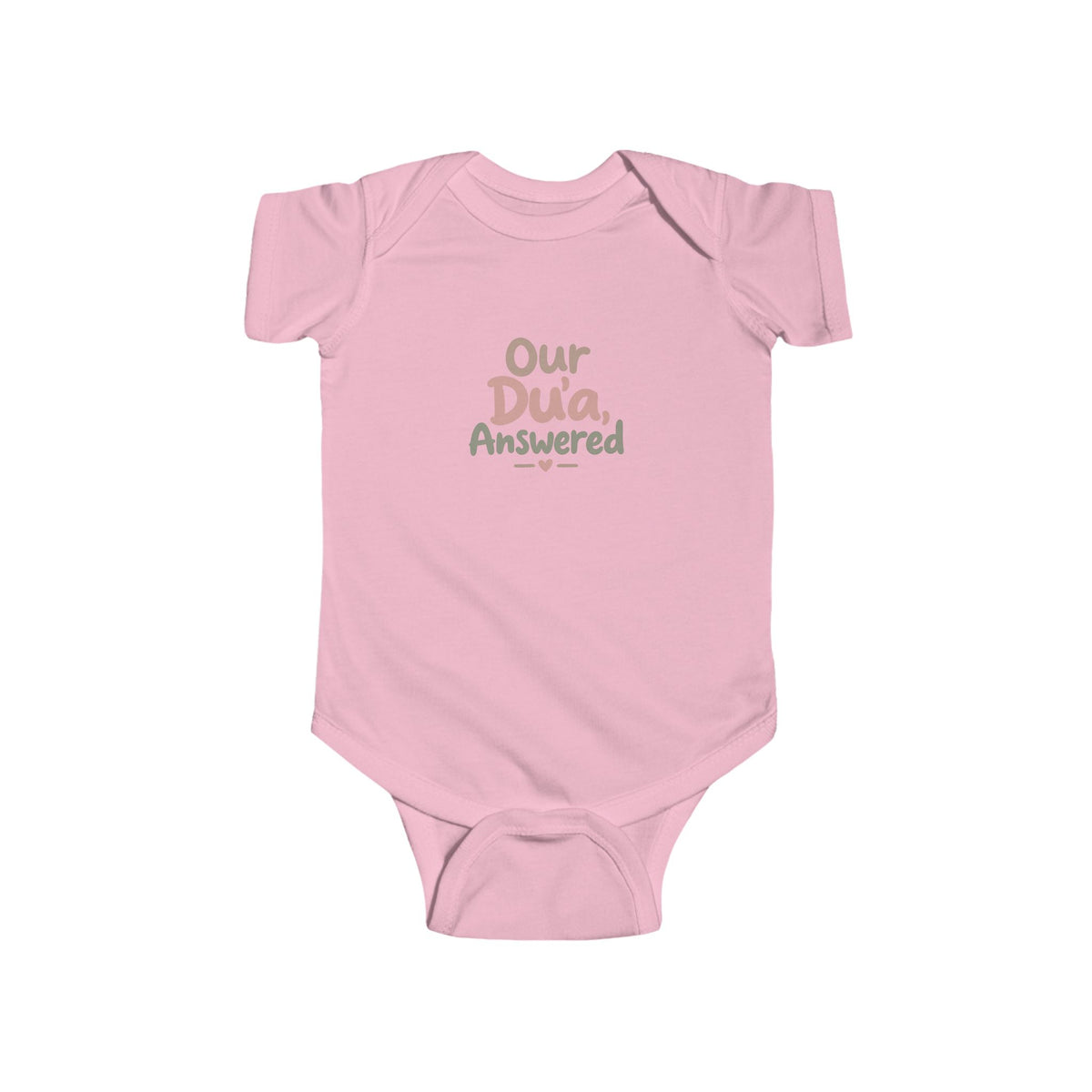 Infant Bodysuit — "Our Dua, Answered" Baby Onesie (Muslim Newborn Gift)