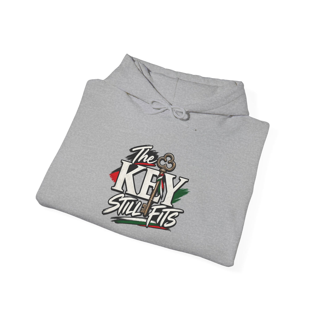Hoodie — 'The Key Still Fits' Retro Script Logo Pullover