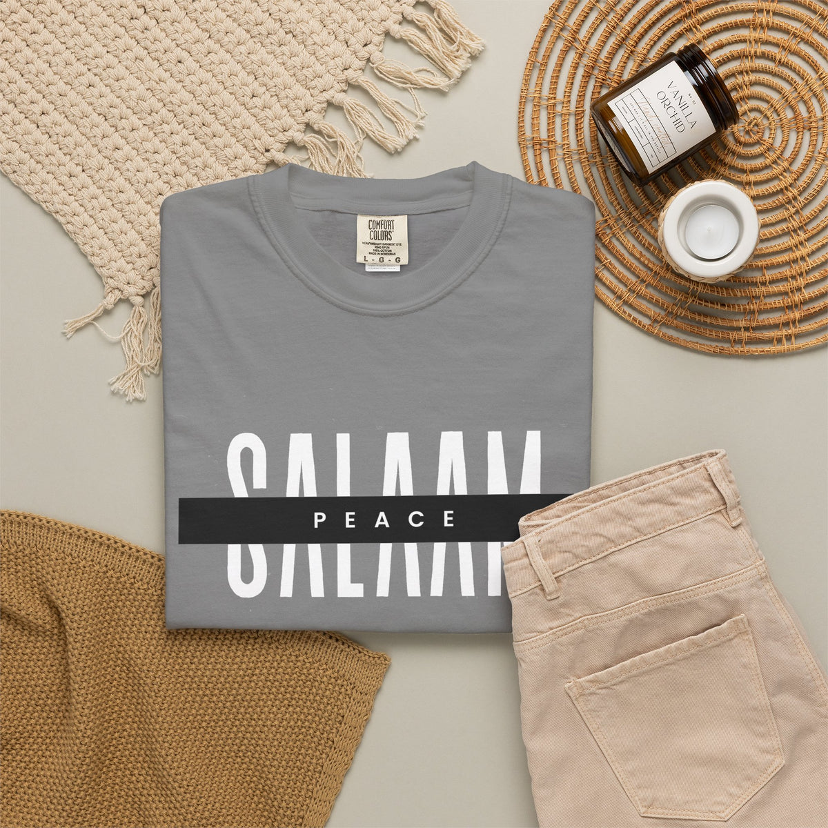 Salaam Peace T-Shirt — Minimal Islamic Greeting Tee