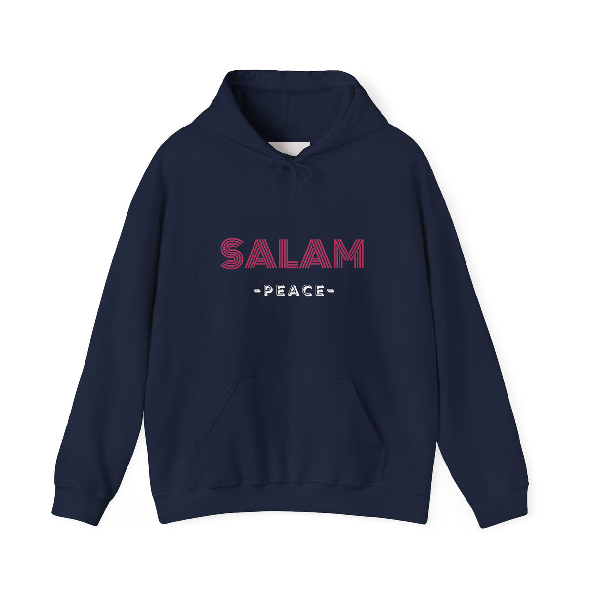Salam Peace Hoodie — 'SALAM' Typography Peaceful Message Sweatshirt