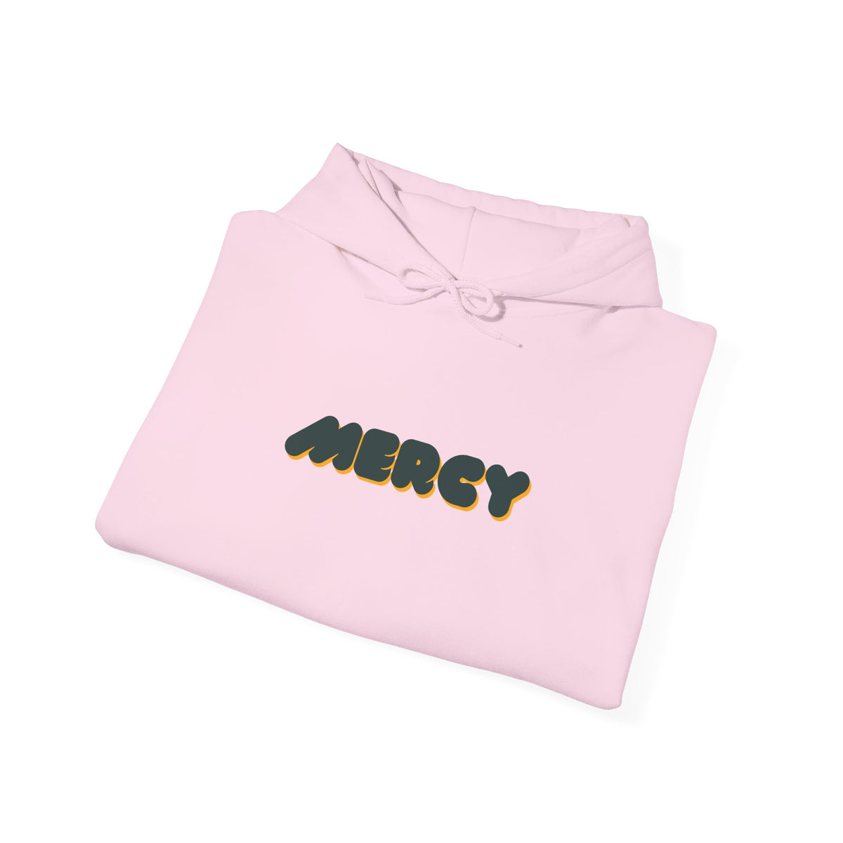 Mercy Retro Bubble Hoodie — Vintage-Inspired Mercy Graphic Sweatshirt