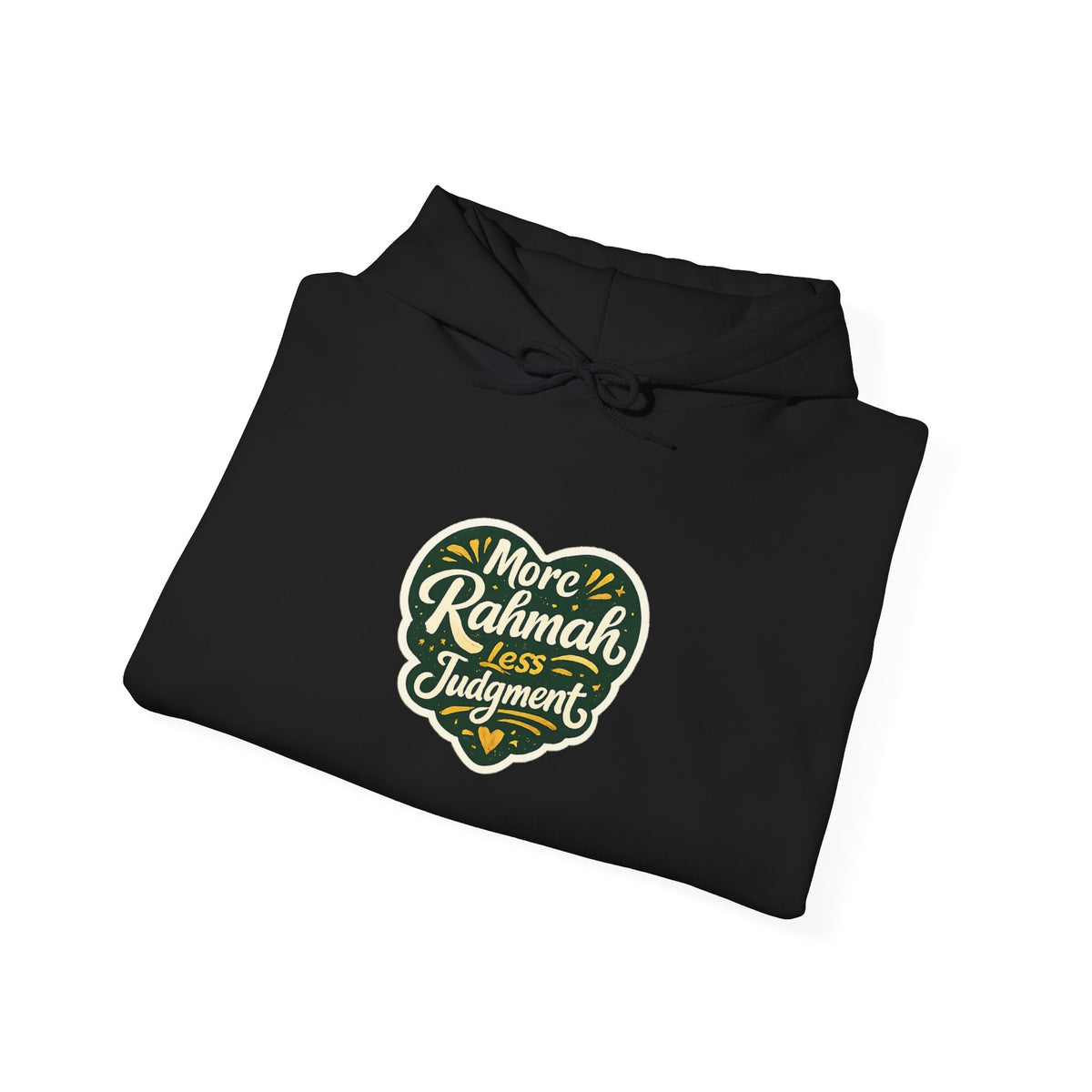 Hoodie — “More Rahmah Less Judgment” Inspirational Islamic Comfort Hoodie
