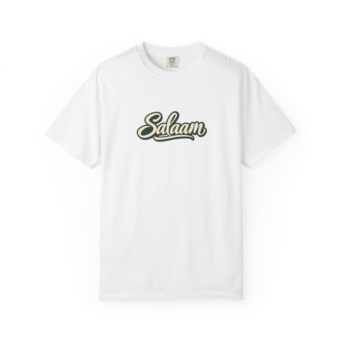 Salaam Script T-Shirt — Casual Islamic Greeting Tee