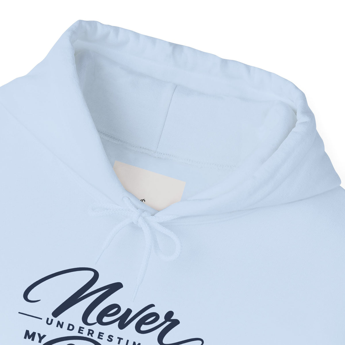 Never Underestimate My Rabb Hoodie — Inspirational Islamic Faith Sweatshirt
