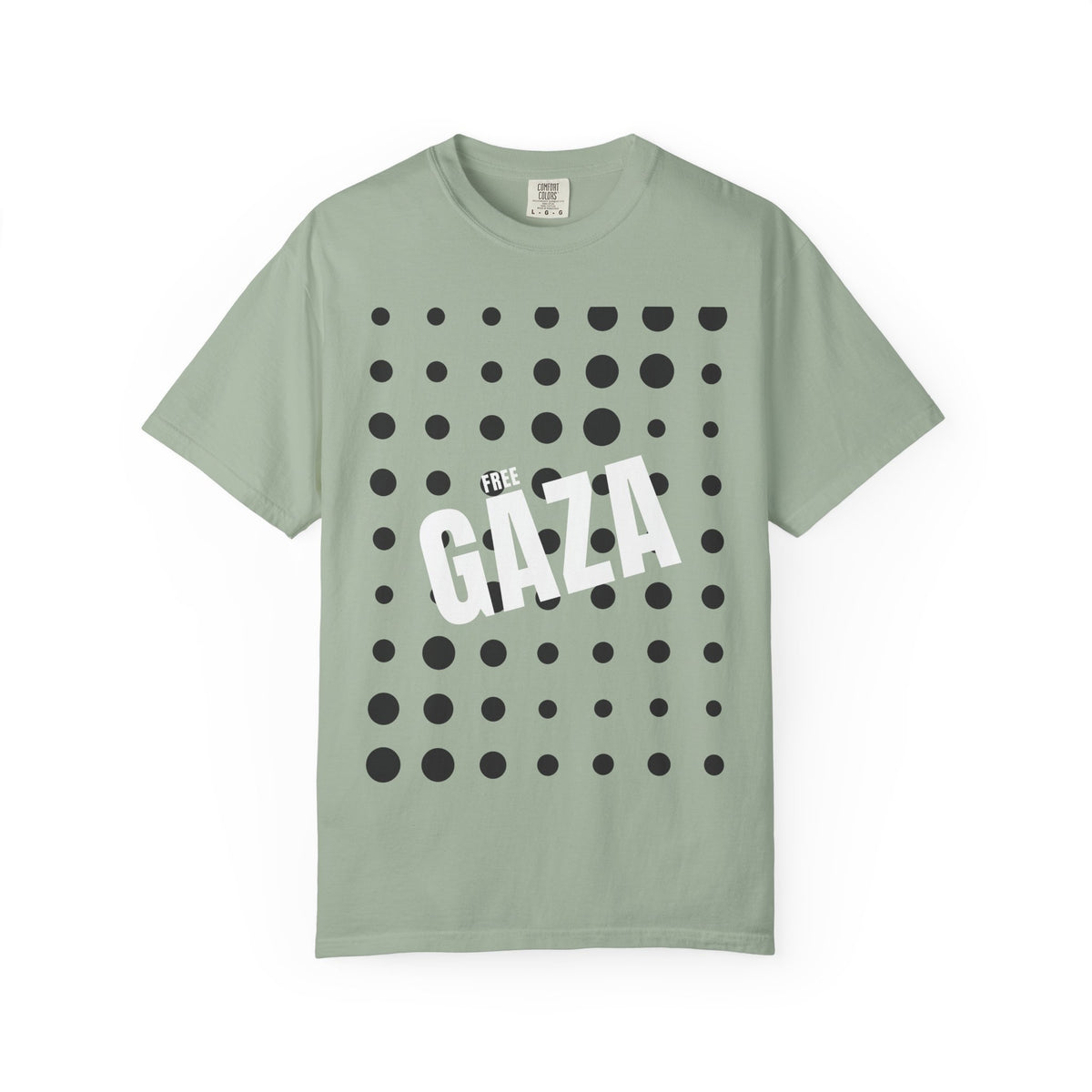 Free Gaza Dot Graphic T-Shirt