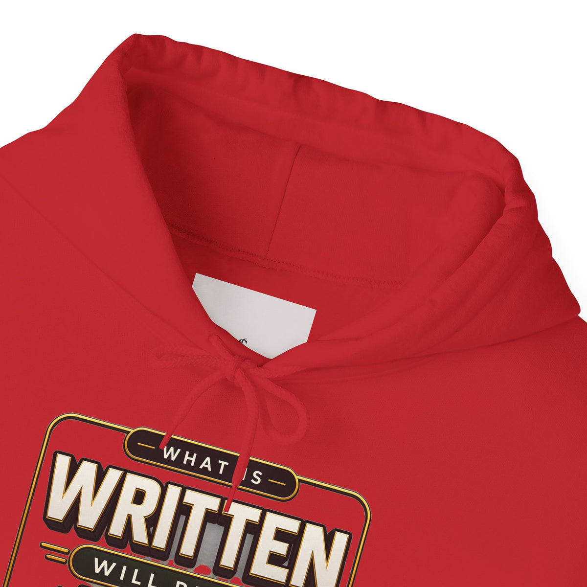 Hoodie - "What Is Written Will Reach You" Vintage Sign Graphic Hoodie