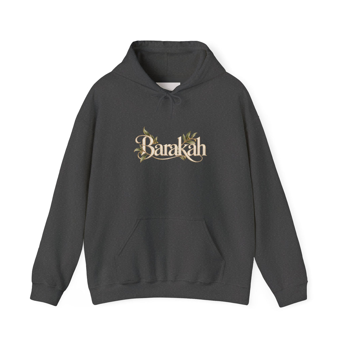 Floral Beach Hoodie — Vintage Script 'Beach' Graphic Pullover