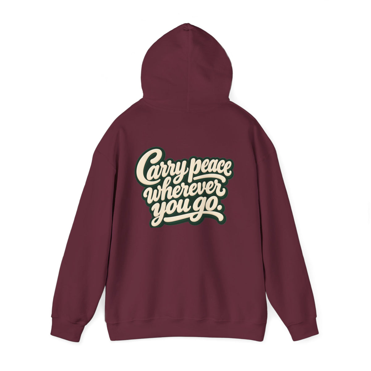 Salaam Hoodie — "Carry Peace Wherever You Go" Cozy Islamic Greeting Sweatshirt