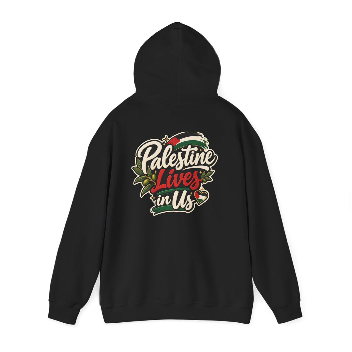 Hoodie — "Palestine Lives in Us" Graphic Hoodie