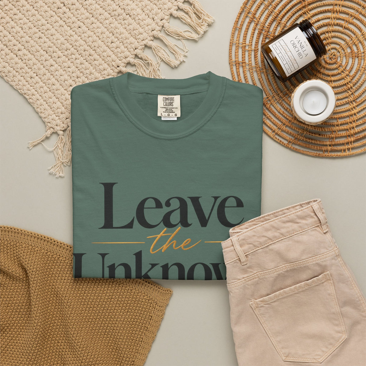 Leave the Unknown With Allah T-Shirt — Islamic Faith Inspirational Tee