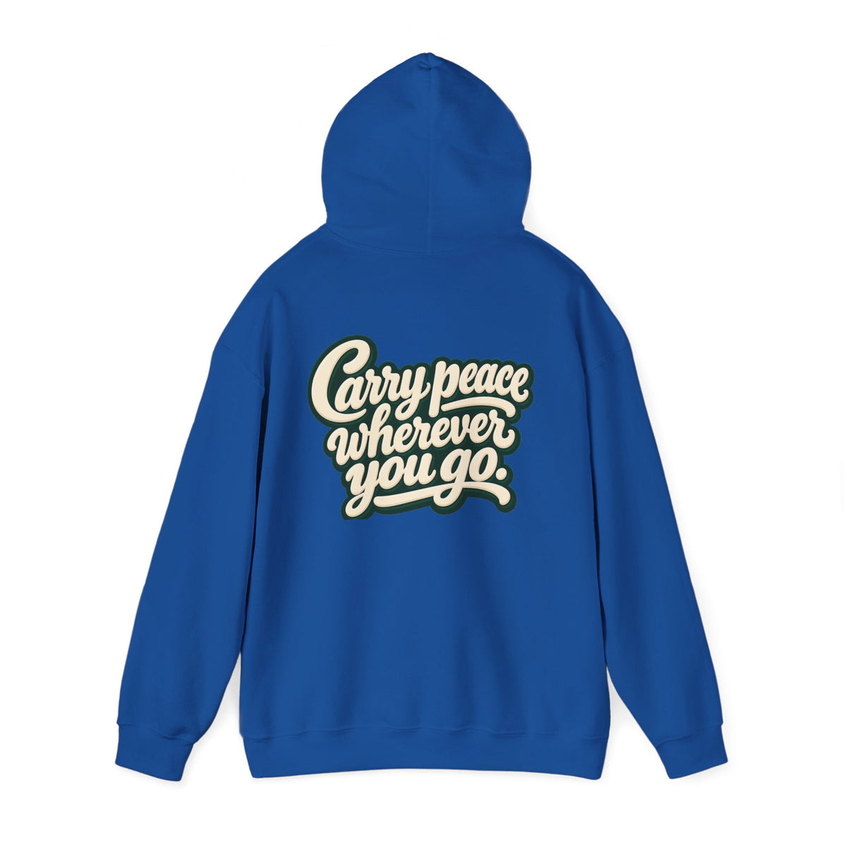 Salaam Hoodie — "Carry Peace Wherever You Go" Cozy Islamic Greeting Sweatshirt