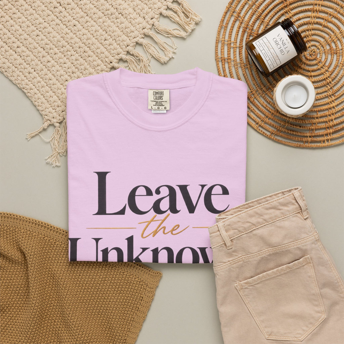 Leave the Unknown With Allah T-Shirt — Islamic Faith Inspirational Tee