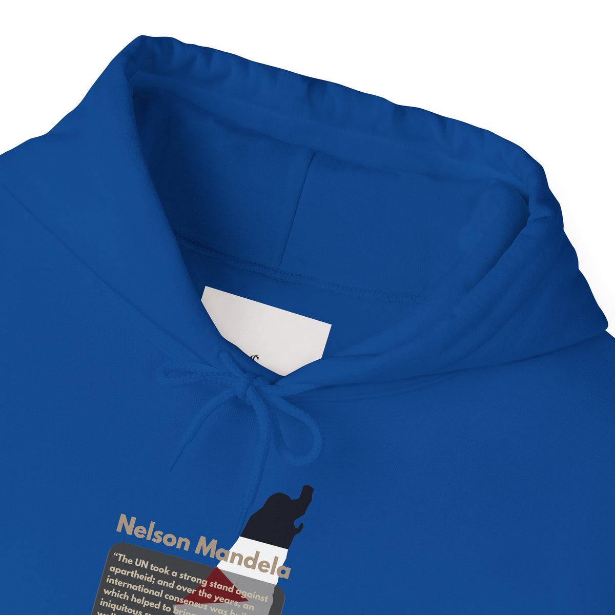 Hoodie - Nelson Mandela Quote & Palestine Flag Graphic