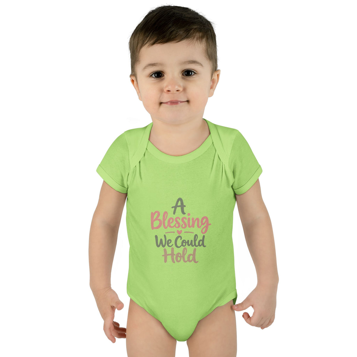 Infant Bodysuit — "A Blessing We Could Hold" Baby Onesie (Newborn Gift)