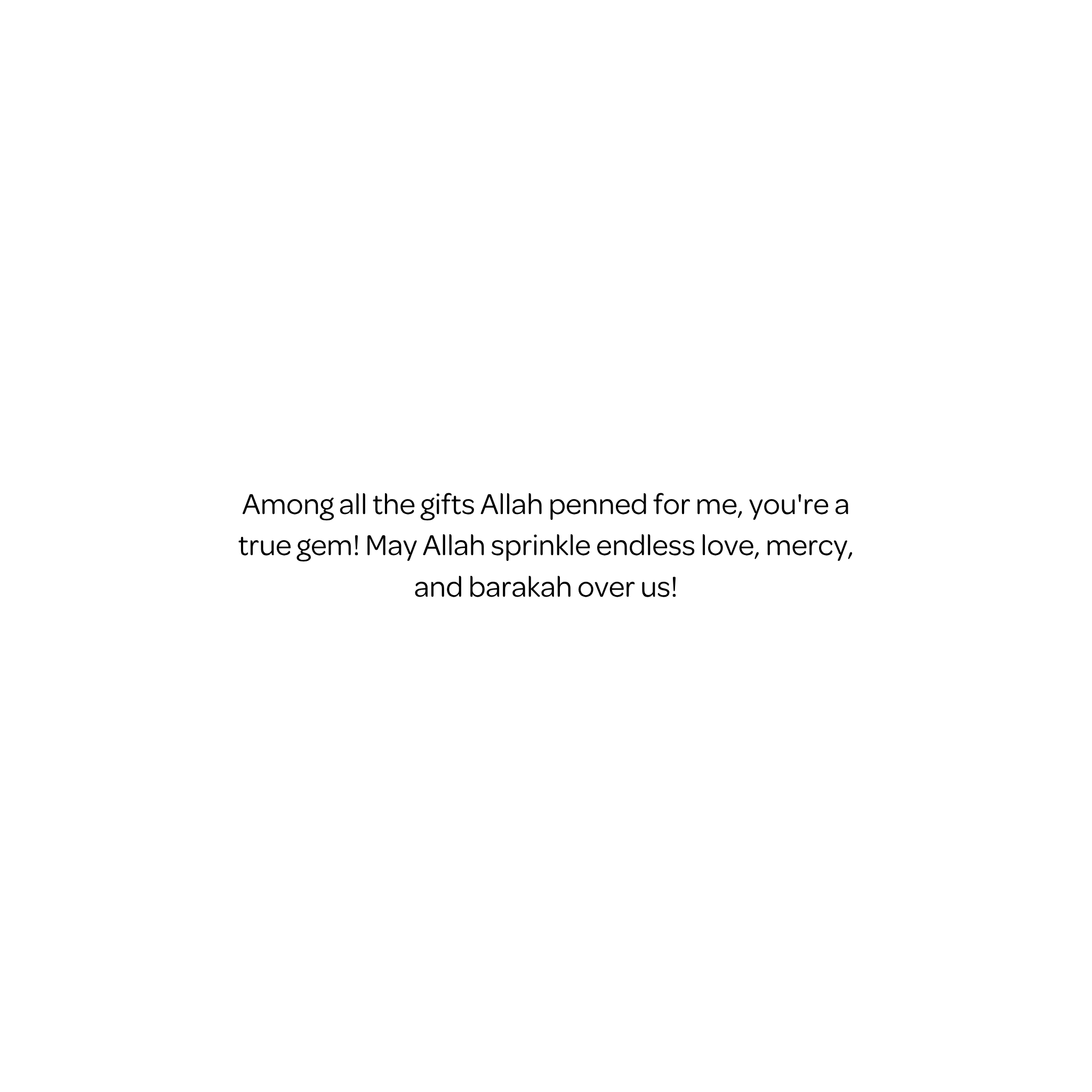 My Beloved You Are Half My Deen Islamic Love Card | Islamic Spouse Card