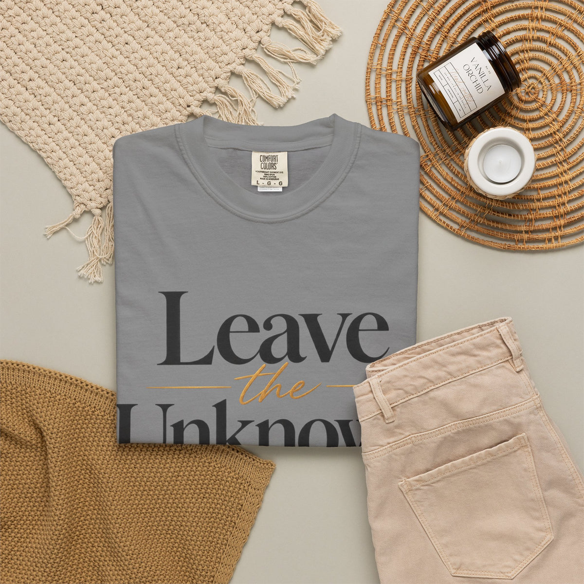 Leave the Unknown With Allah T-Shirt — Islamic Faith Inspirational Tee