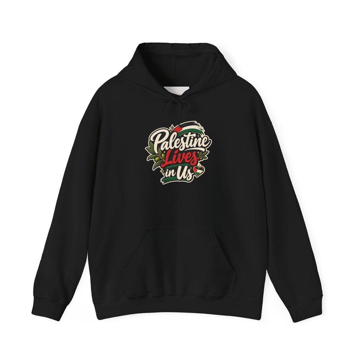 Hoodie — "Palestine Lives in Us" Graphic Hoodie