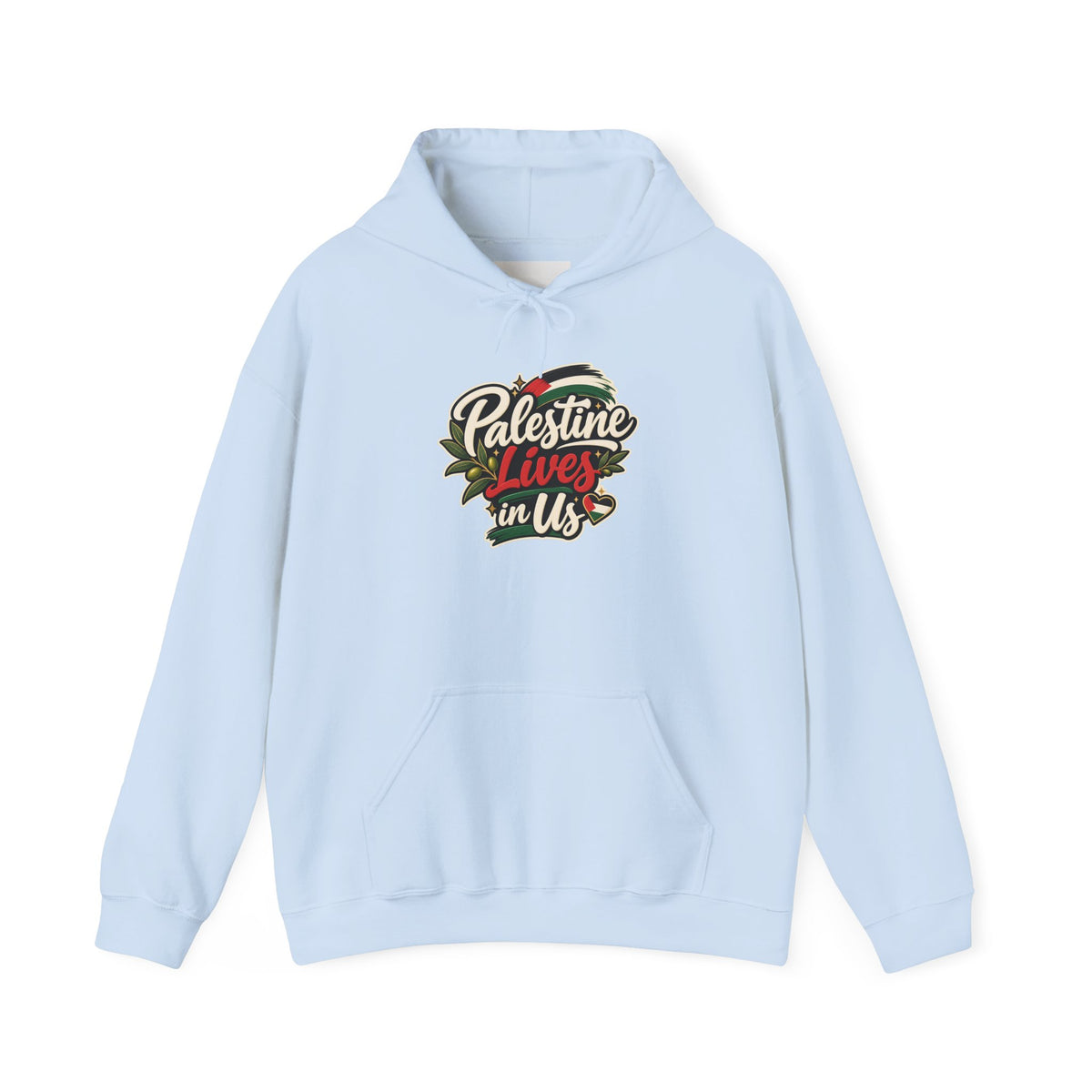 Hoodie — "Palestine Lives in Us" Graphic Hoodie