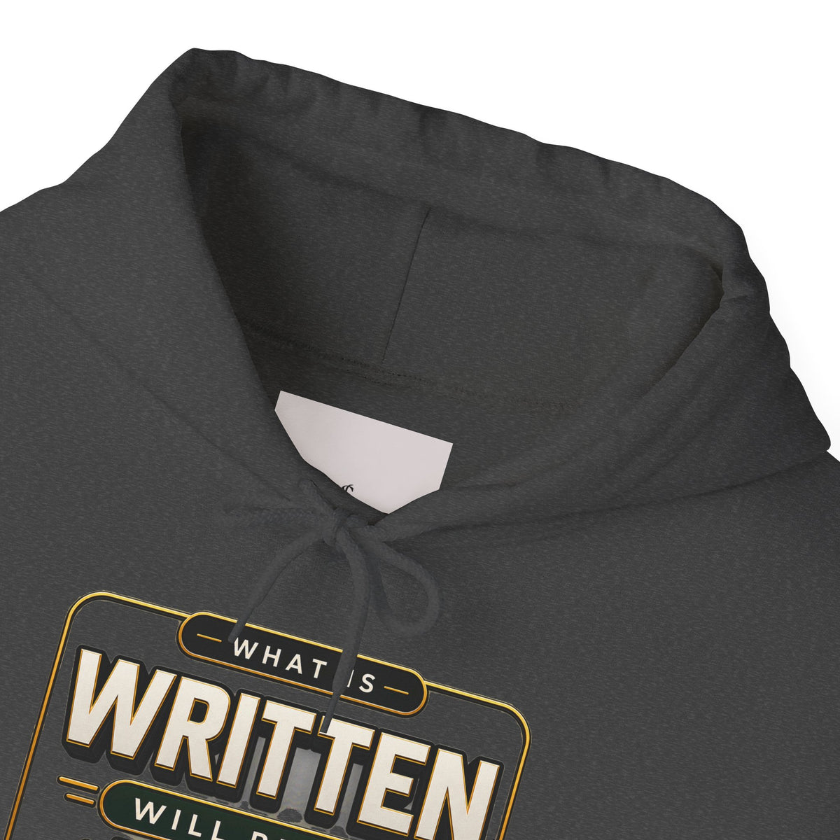 Hoodie - "What Is Written Will Reach You" Vintage Sign Graphic Hoodie