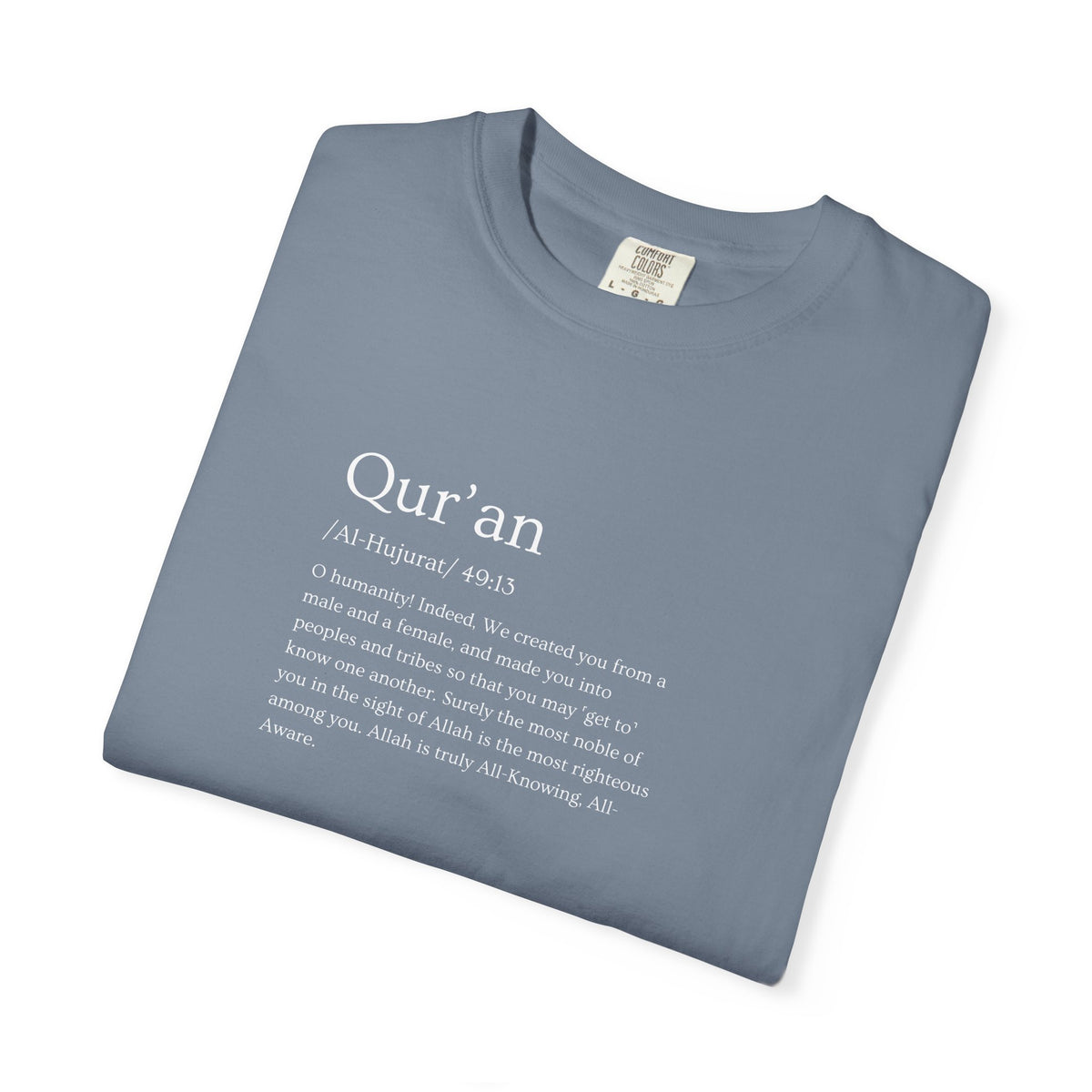Qur'an Verse Graphic T-Shirt — Islamic Faith Typography Tee